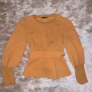 Peplum sweater top